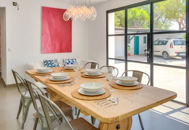 Esszimmer Parkplatz Villa Palma Ferienvermietung