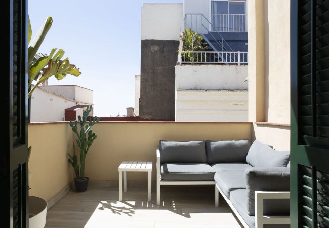 Terrasse der Ferienwohnung Sitges Terrace