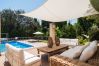 Terrasse Pool Villa Ferienvermietung Mallorca