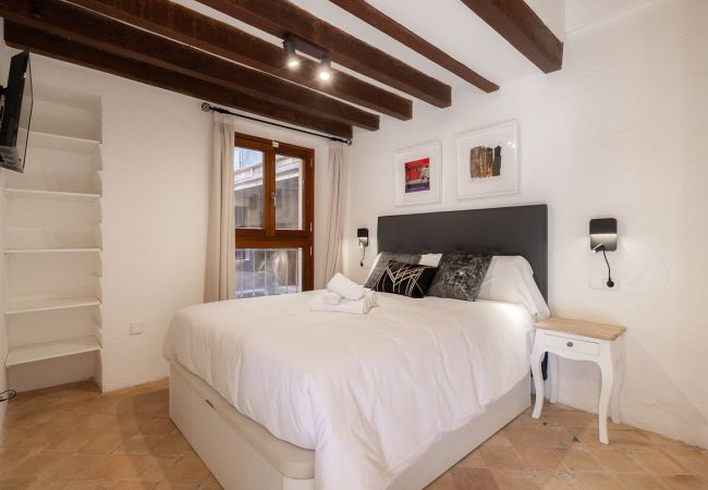 Schlafzimmer Ferienwohnung Palma Mallorca Zentrum