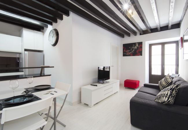 Ferienwohnung in Palma de Mallorca - BLACK&WHITE APARTMENT minimum stay 30 nights