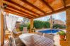 Terraza piscina Villa alquiler vacaciones Portals Mallorca