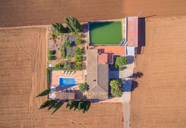 Vista aerea Villa vacaciones Sa Pobla Mallorca