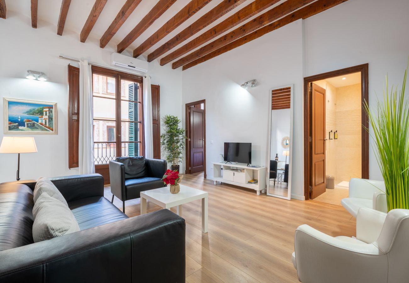 Salón de apartamento de vacaciones con aire acondicionado Salón de apartamento de vacaciones con aire acondicionado