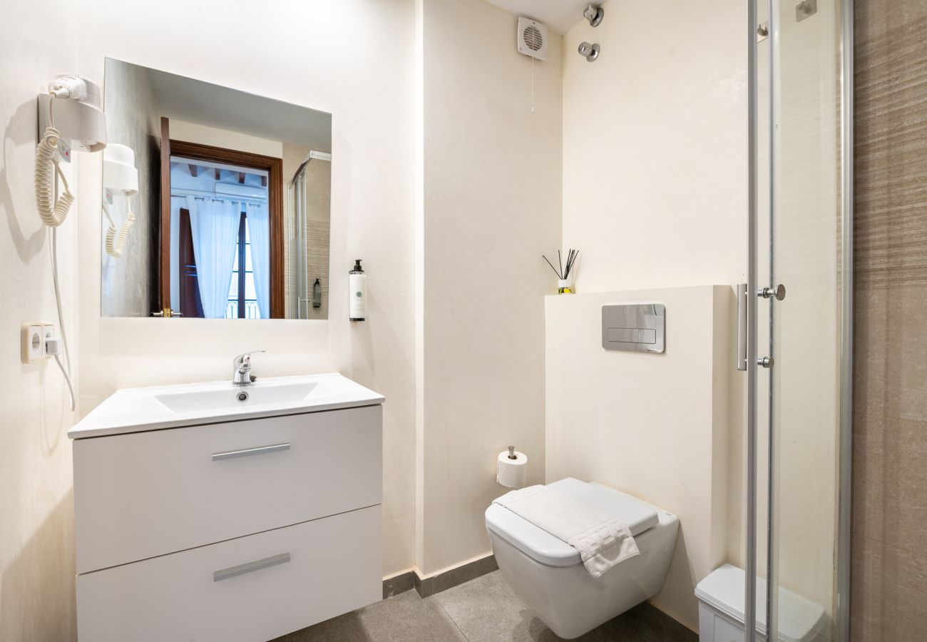 Baño con ducha de apartamento de vacaciones, Palma Baño con ducha de apartamento de vacaciones, Palma