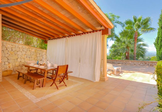 Covered outdoor dining area with views. Covered outdoor dining area with views.