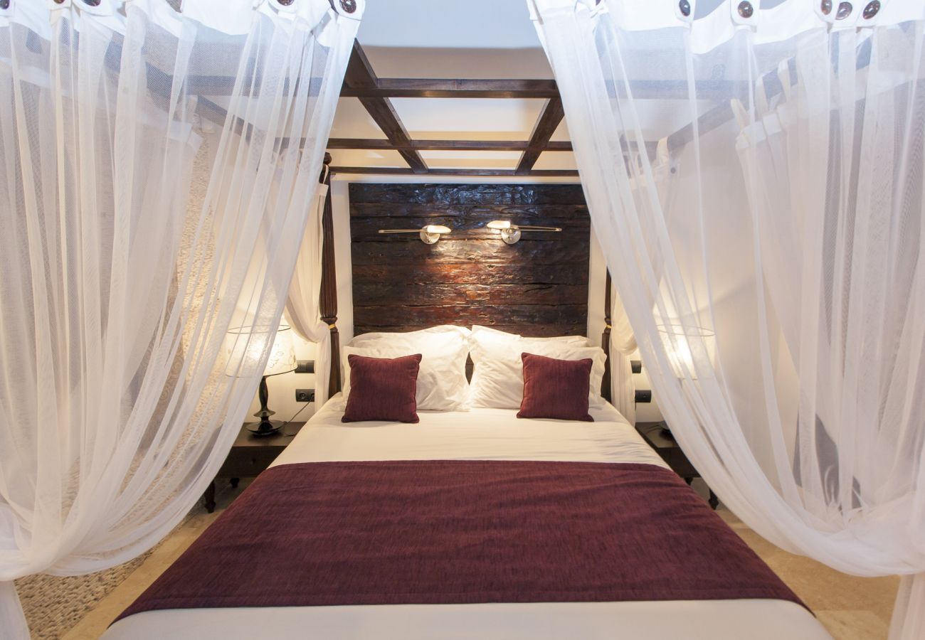Bedroom canopy bed luxurious Villa Ibiza Bedroom canopy bed luxurious Villa Ibiza
