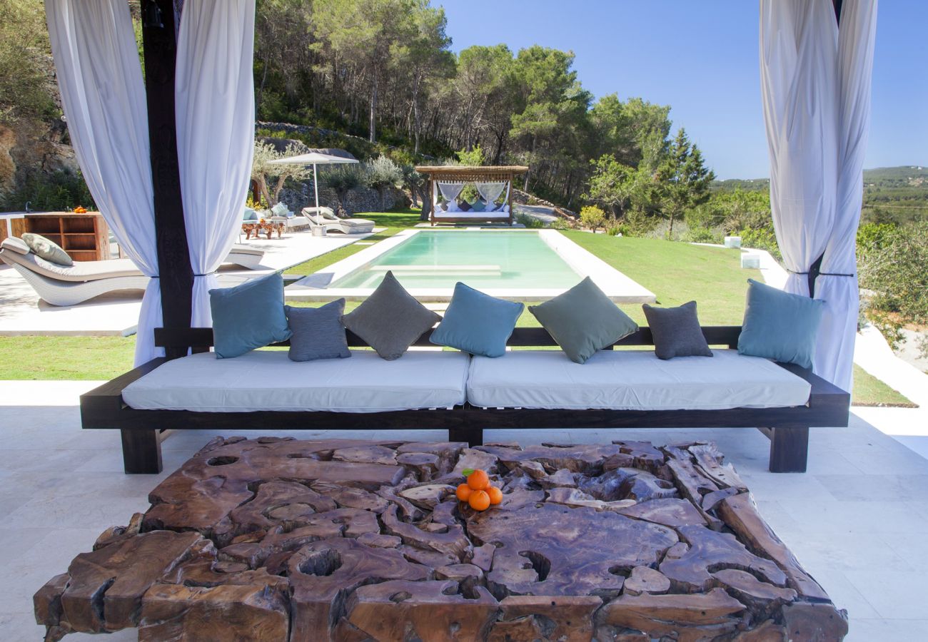 Natural landscape and swimming pool Villa Can Ribes Ibiza Natural landscape Swimming pool holiday villa
