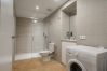Bathroom washing machine holiday apartment Palma Mallorca