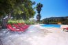 Holiday villa pool shadow Majorca